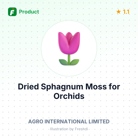 Dried Sphagnum Moss for Orchids – summary card, no photo uploaded yet
