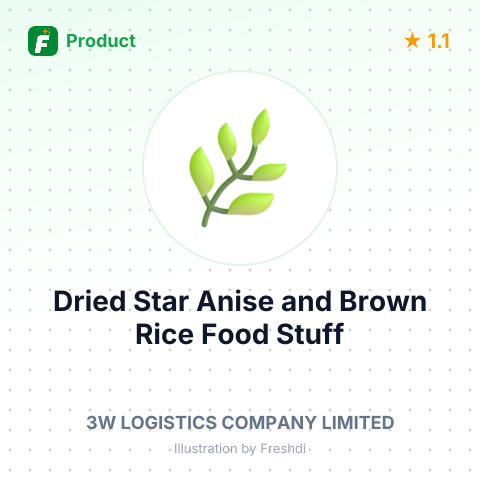 Dried Star Anise and Brown Rice Food Stuff – summary card, no photo uploaded yet