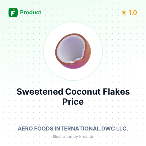 Dried Sweetened Coconut Meat Flakes – summary card, no photo uploaded yet