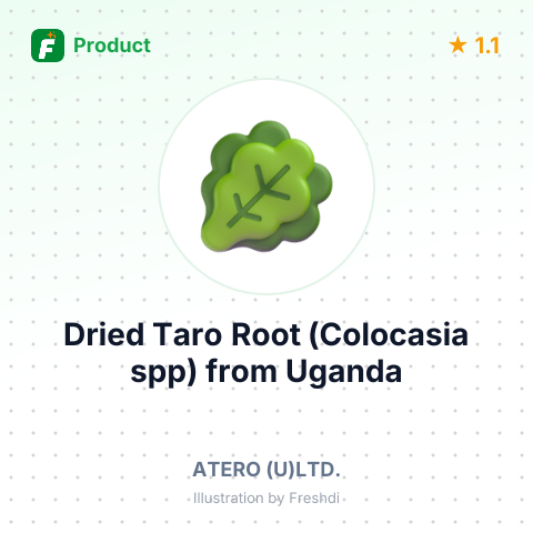 Dried Taro Root (Colocasia spp) – summary card, no photo uploaded yet