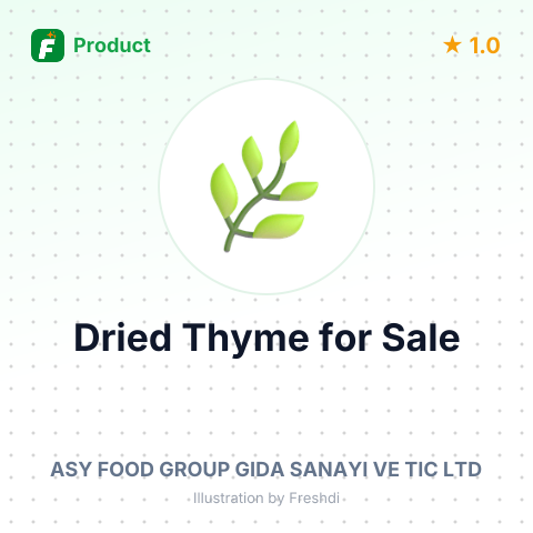 Dried Thyme (Kekik) – summary card, no photo uploaded yet