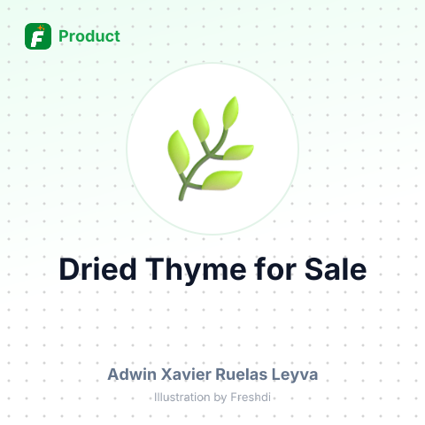 Dried Thyme – summary card, no photo uploaded yet