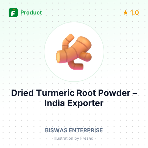Dried Turmeric Root Powder – summary card, no photo uploaded yet