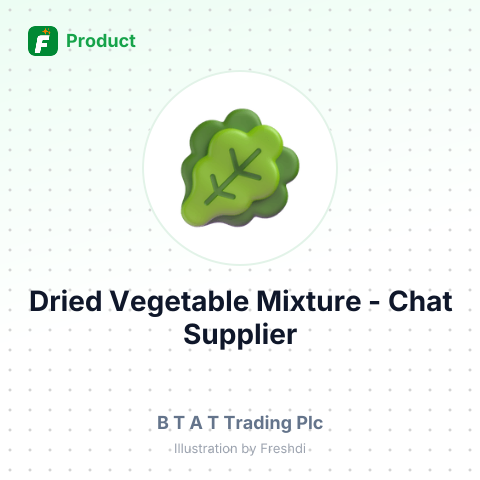 Dried Vegetable Mixture - Chat – summary card, no photo uploaded yet