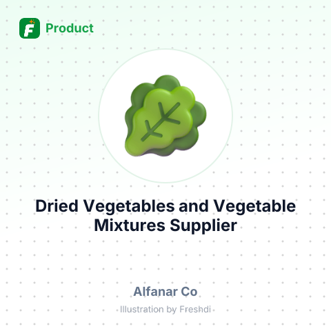 Dried Vegetables and Vegetable Mixtures – summary card, no photo uploaded yet
