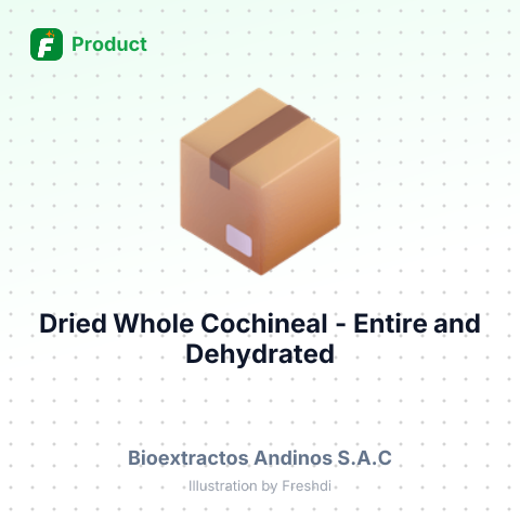 Dried Whole Cochineal (Cochinilla) - Entire and Dehydrated – summary card, no photo uploaded yet