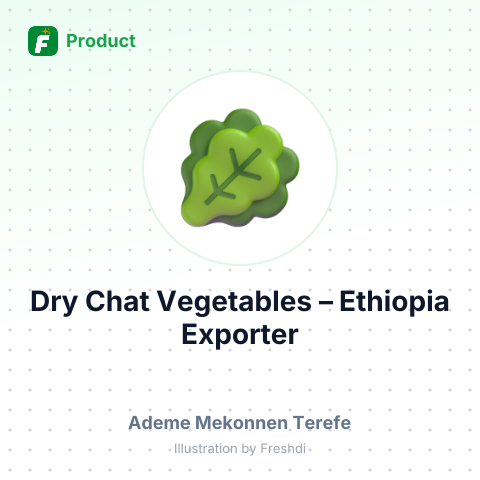Dry Chat Vegetables – summary card, no photo uploaded yet