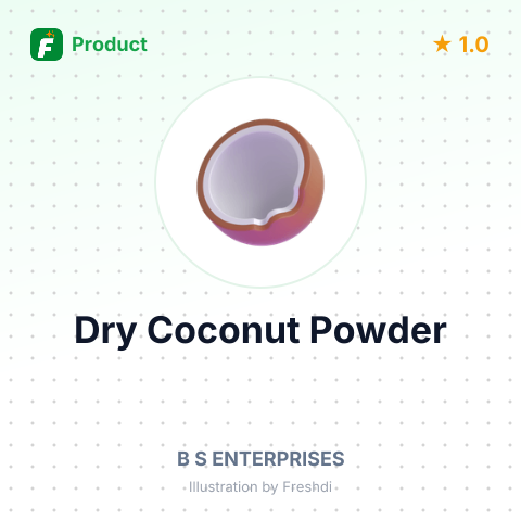 Dry Coconut Powder – summary card, no photo uploaded yet
