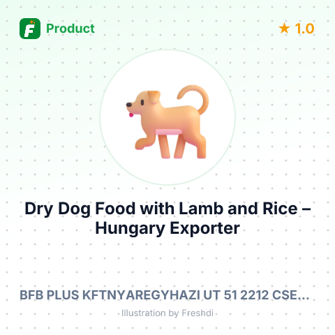 Dry Dog Food with Lamb and Rice – summary card, no photo uploaded yet