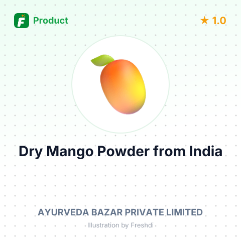 Dry Mango Powder – summary card, no photo uploaded yet