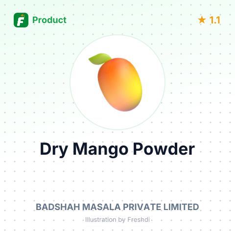 Dry Mango Powder – summary card, no photo uploaded yet
