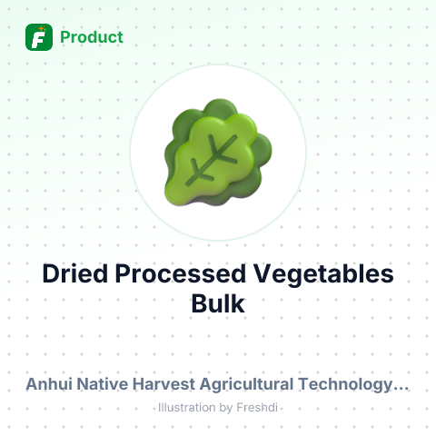 Dry Processed Vegetables – summary card, no photo uploaded yet