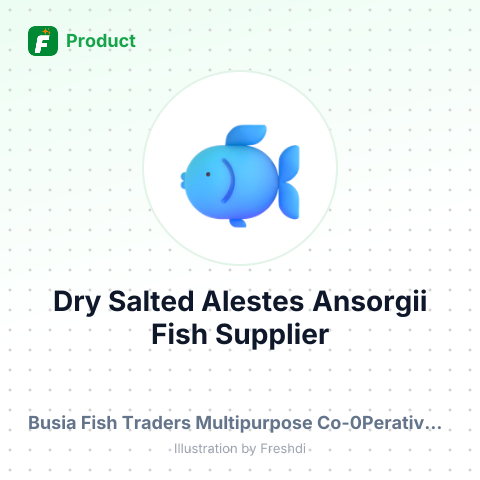 Dry Salted Alestes Ansorgii Fish – summary card, no photo uploaded yet