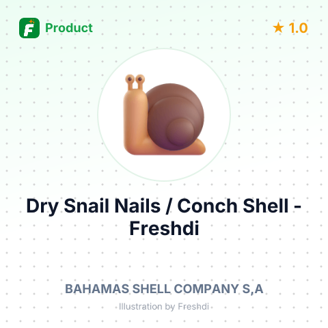 Dry Snail Nails / Conch Shell – summary card, no photo uploaded yet