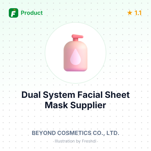 Dual System Facial Sheet Mask – summary card, no photo uploaded yet