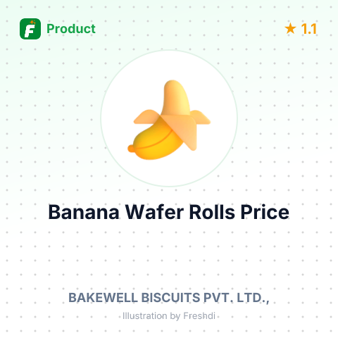 Dunno Banana Wafer Rolls Biscuits – summary card, no photo uploaded yet