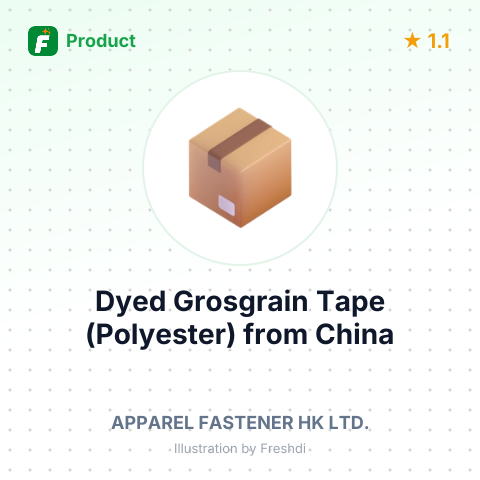 Dyed Grosgrain Tape (Polyester) – summary card, no photo uploaded yet