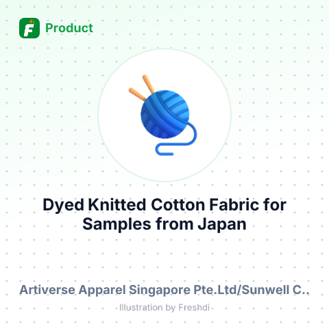 Dyed Knitted Cotton Fabric for Samples – summary card, no photo uploaded yet