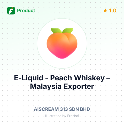 E-Liquid - Peach Whiskey – summary card, no photo uploaded yet
