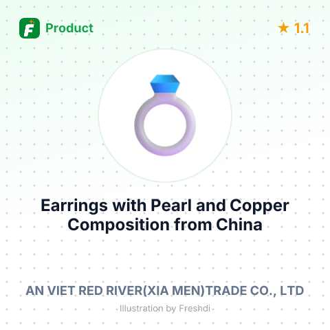 Earrings with Pearl and Copper Composition – summary card, no photo uploaded yet