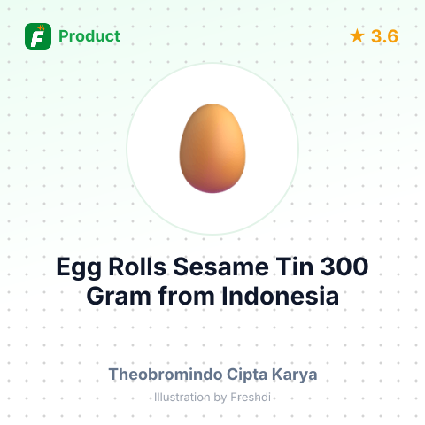 Egg Rolls Sesame Tin 300 Gram – summary card, no photo uploaded yet