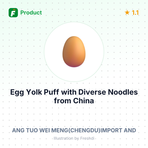Egg Yolk Puff with Diverse Noodles – summary card, no photo uploaded yet