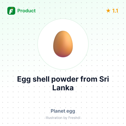 Egg  shell powder  – summary card, no photo uploaded yet