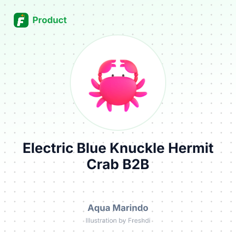 Electric Blue Knuckle Hermit Crab – summary card, no photo uploaded yet
