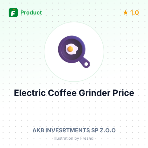Electric Coffee Grinder – summary card, no photo uploaded yet
