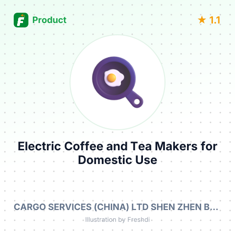 Electric Coffee and Tea Makers for Domestic Use – summary card, no photo uploaded yet