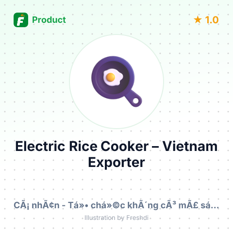 Electric Rice Cooker – summary card, no photo uploaded yet