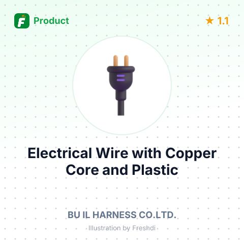 Electrical Wire with Copper Core and Plastic Insulation – summary card, no photo uploaded yet
