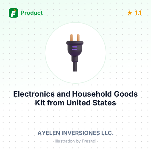 Electronics and Household Goods Kit – summary card, no photo uploaded yet