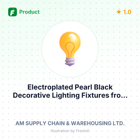 Electroplated Pearl Black Decorative Lighting Fixtures – summary card, no photo uploaded yet