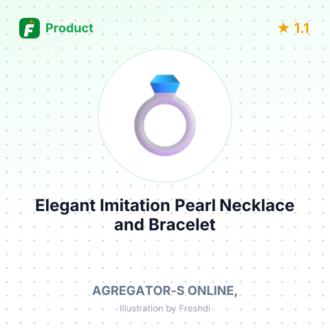 Elegant Imitation Pearl Necklace and Bracelet Jewelry Set – summary card, no photo uploaded yet
