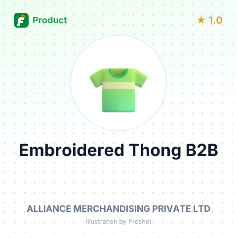 Embroidered Polyester Thong – summary card, no photo uploaded yet