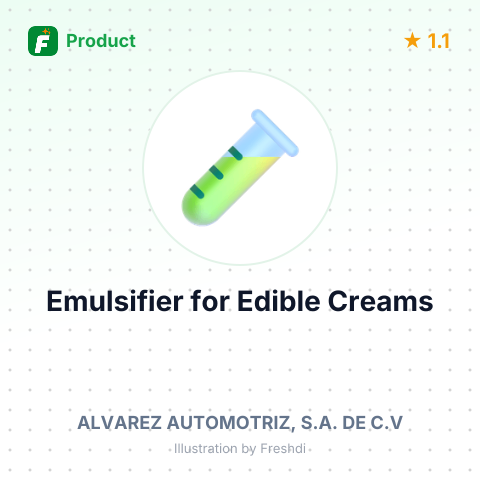 Emulsifier for Edible Creams – summary card, no photo uploaded yet