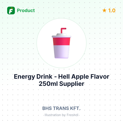 Energy Drink - Hell Apple Flavor 250ml – summary card, no photo uploaded yet