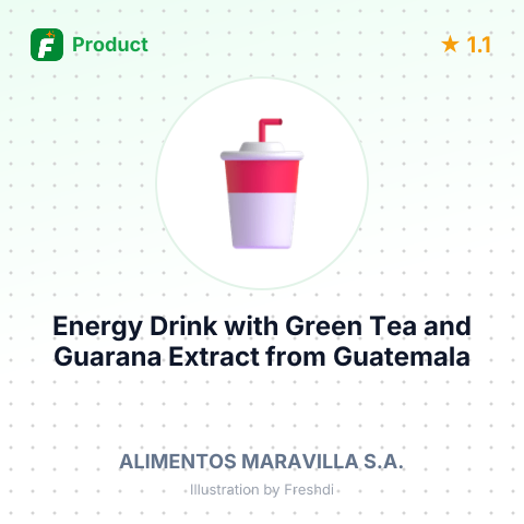 Energy Drink with Green Tea and Guarana Extract – summary card, no photo uploaded yet