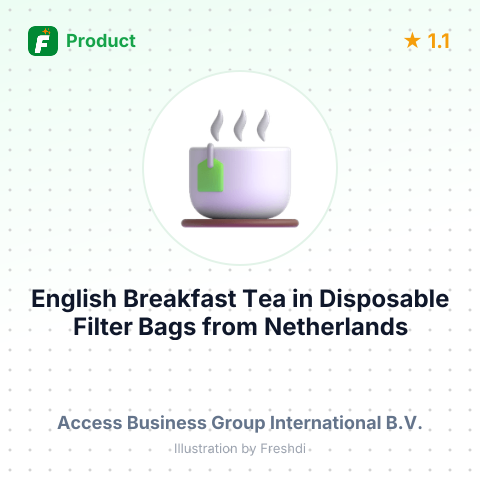 English Breakfast Tea in Disposable Filter Bags – summary card, no photo uploaded yet