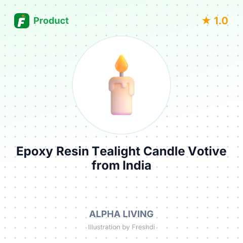 Epoxy Resin Tealight Candle Votive – summary card, no photo uploaded yet
