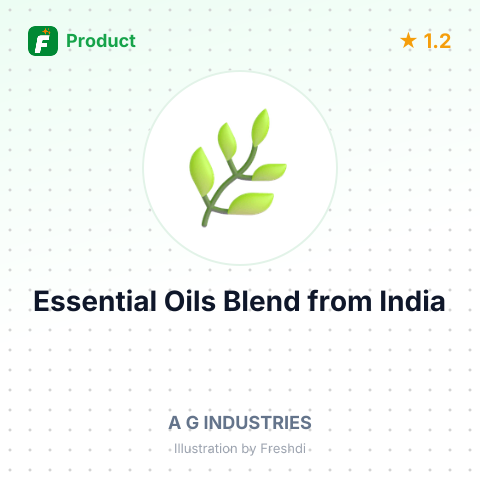 Essential Oils Blend – product summary card, no photo uploaded yet
