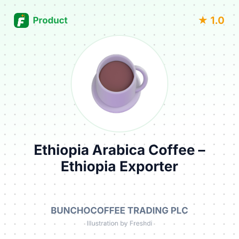 Ethiopia Arabica Coffee – summary card, no photo uploaded yet
