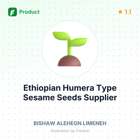Ethiopian Humera Type Sesame Seeds – summary card, no photo uploaded yet