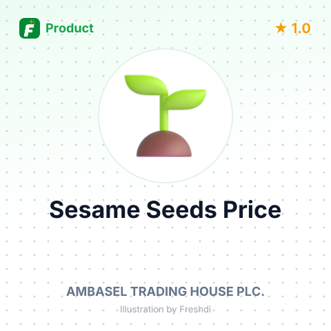 Ethiopian Natural Whitish Sesame Seeds – summary card, no photo uploaded yet