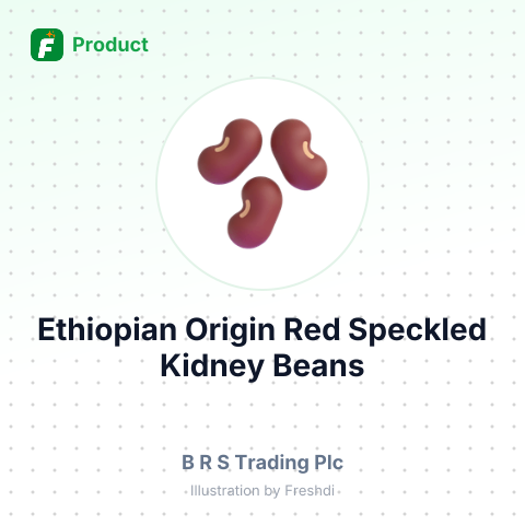 Ethiopian Origin Red Speckled Kidney Beans – summary card, no photo uploaded yet