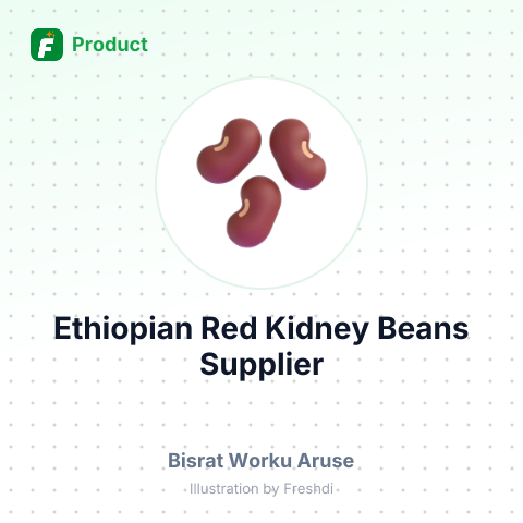 Ethiopian Red Kidney Beans (Not Broken) – summary card, no photo uploaded yet