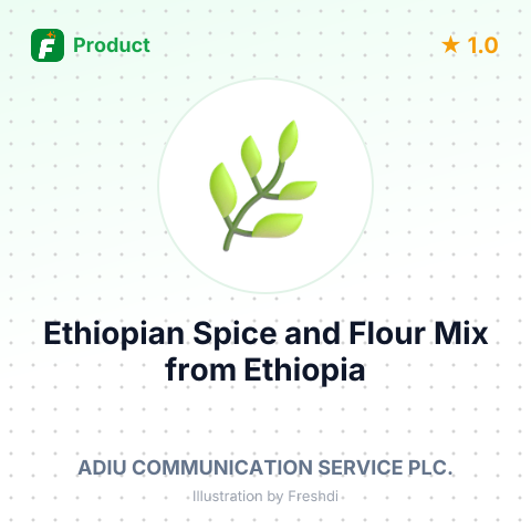 Ethiopian Spice and Flour Mix – summary card, no photo uploaded yet