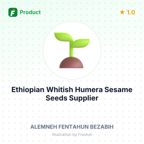 Ethiopian Whitish Humera Sesame Seeds – summary card, no photo uploaded yet