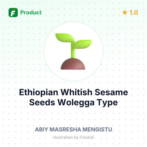 Ethiopian Whitish Sesame Seeds Wolegga Type – summary card, no photo uploaded yet